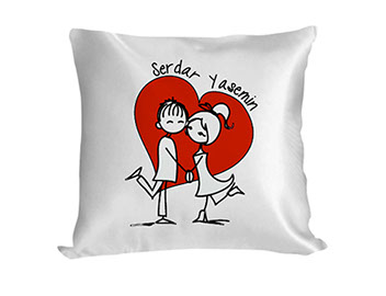Yastık, sevgiliye, anne, baba, çocuk jpg